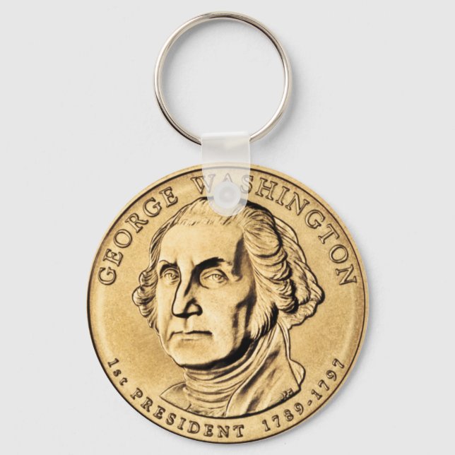 Llavero George Washington Presidencial $1 Keychain de mone (Anverso)