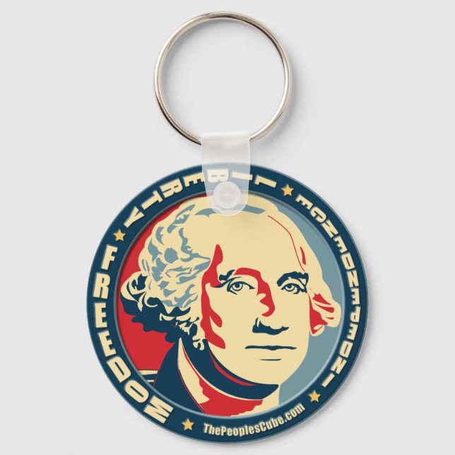Llavero George Washington - Revolución: Keychain de OHP (Anverso)