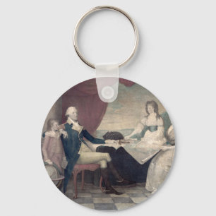 Llavero George Washington y su familia