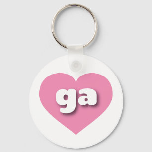 Llavero Georgia Pink Heart - Amo a ga