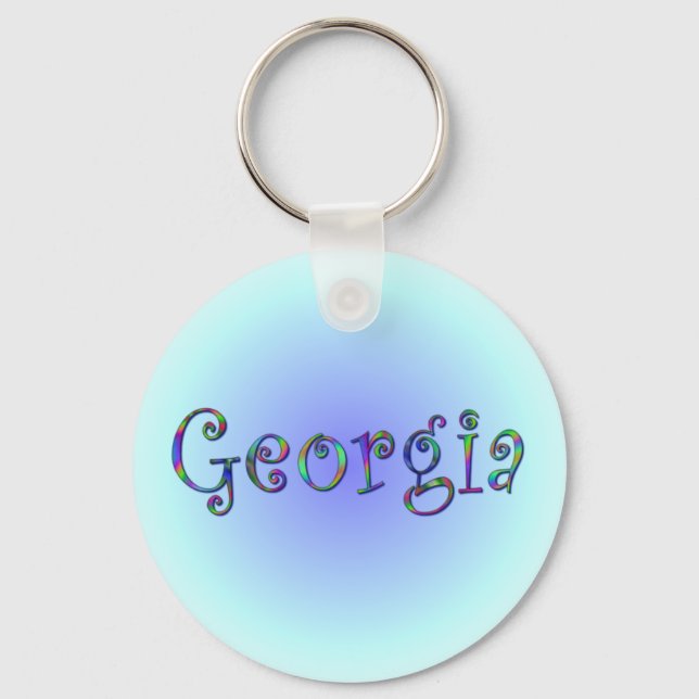 Llavero Georgia Rainbow Keychain (Anverso)