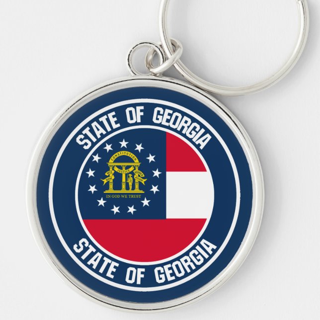 Llavero Georgia Round Emblem (Frente)