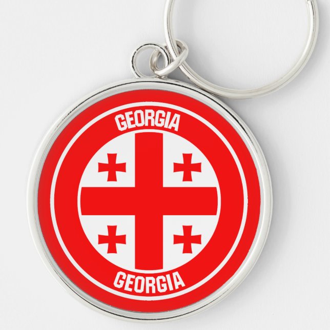 Llavero Georgia Round Emblem (Frente)