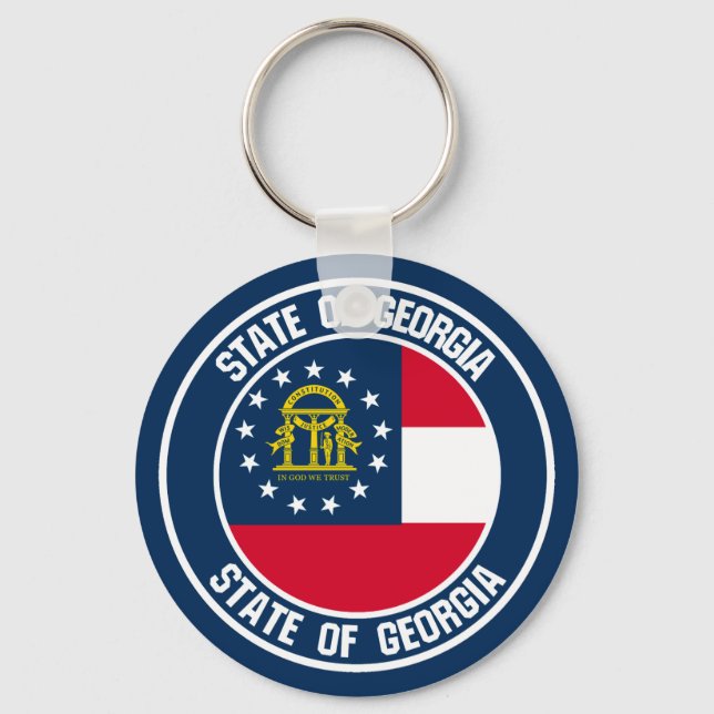 Llavero Georgia Round Emblem (Anverso)