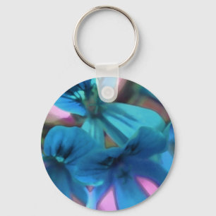 Llavero Geranios azules