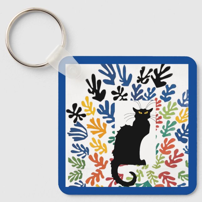 Llavero Gerbe de Matisse, Cat Art Parody, (Anverso)