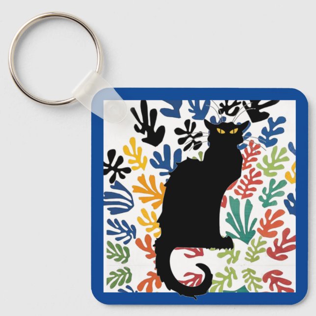 Llavero Gerbe de Matisse, Cat Art Parody, (Anverso)