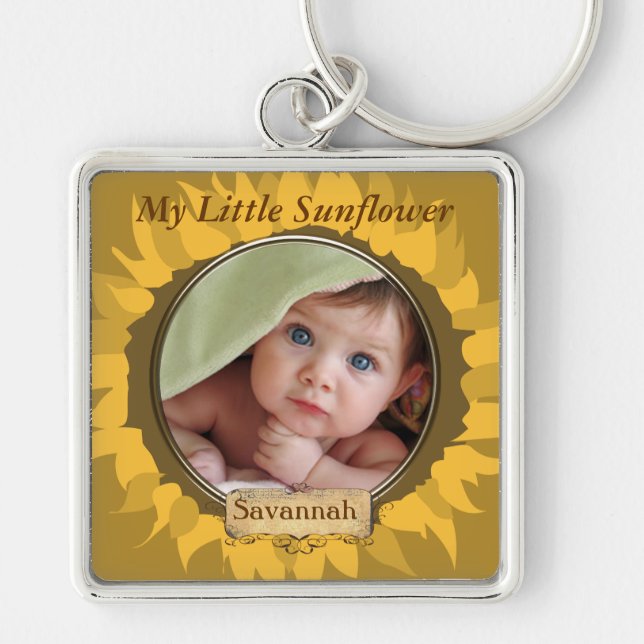 Llavero Gerber Daisy Baby Photo Key (Frente)