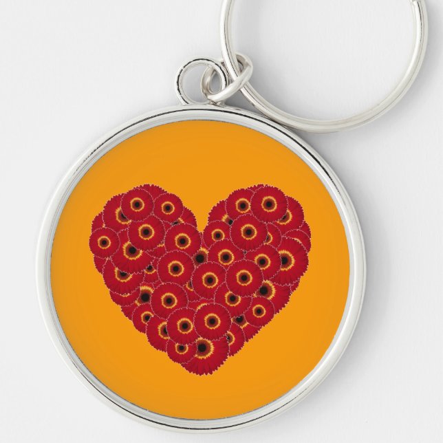 Llavero Gerber Daisy Heart (Frente)