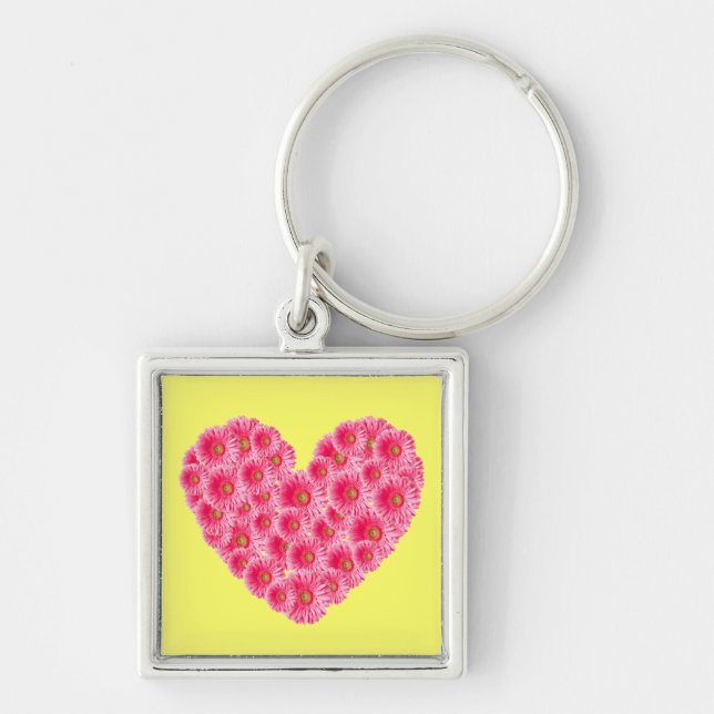 Llavero Gerber Daisy Heart (Frente)