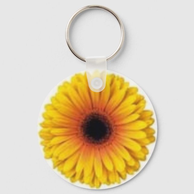 LLAVERO GERBERA AMARILLA (Anverso)