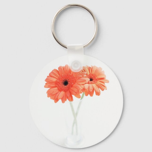 Llavero Gerbera Daisies, Naranja (Anverso)