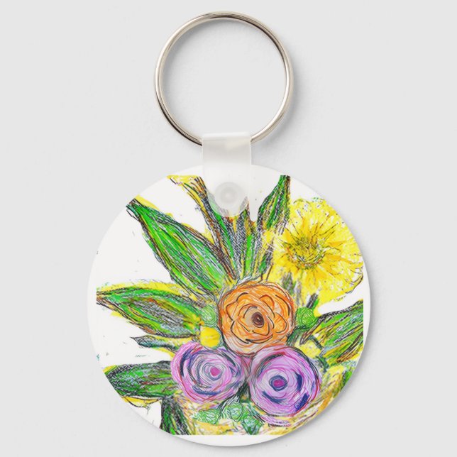 Llavero Gerbera Margarita (Anverso)
