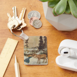 Llavero Gerda Vintage y reno por Edmund Dulac