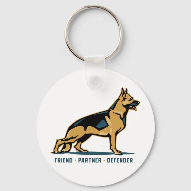 Llavero German Shepherd Friend (Anverso)