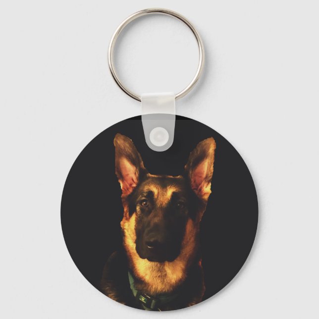 Llavero GERMAN SHEPHERD MALE keychain (Anverso)