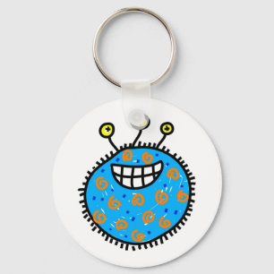 Llavero Germen azul del dibujo animado