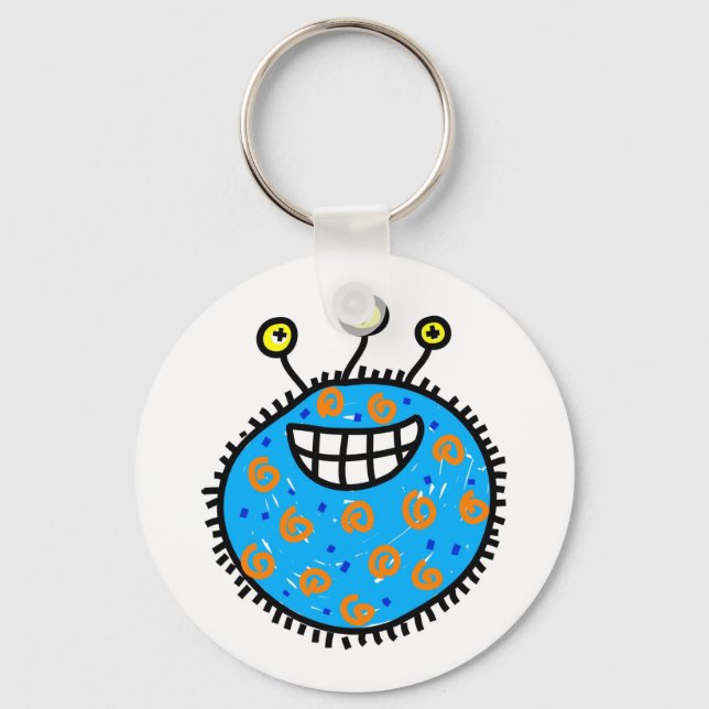 Llavero Germen Personalizado azul (Anverso)