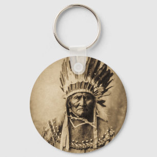 Llavero Geronimo en la sepia principal del retrato del