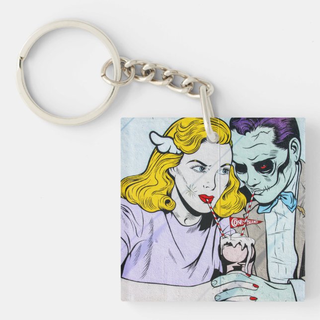 Llavero gesto de amor zombi (Frente)