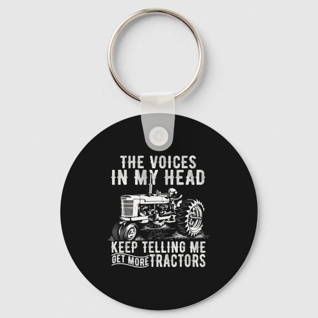 Llavero Get More Tractors Funny Quotes Tractors Driver Far (Anverso)