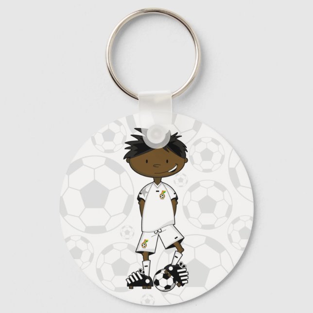 Llavero Ghana Soccer Boy Keychain (Anverso)