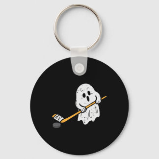 Llavero Ghost Playing Ice Hockey Halloween Costume Sports 