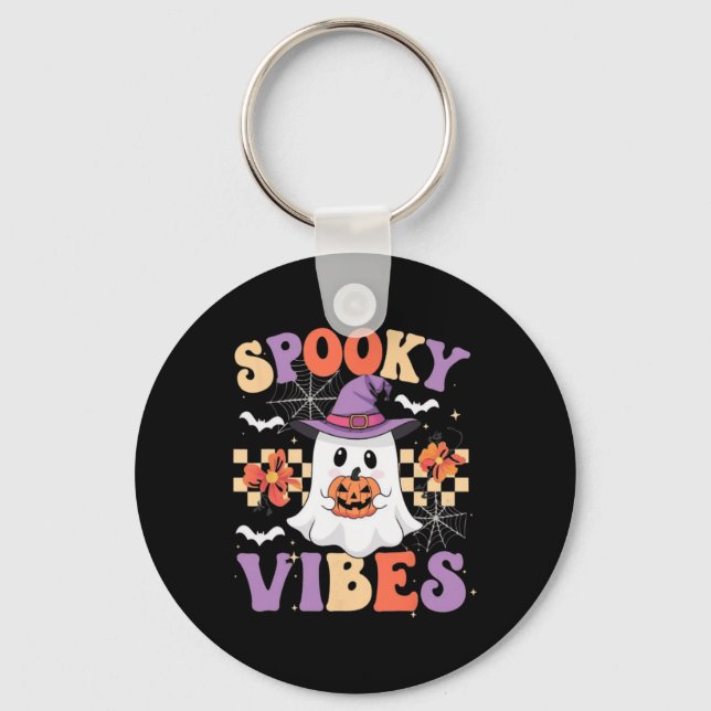 Llavero Ghost Retro Groovy Fantasma Gir (Anverso)