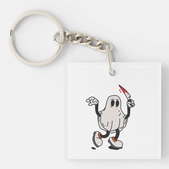 Llavero Ghost with blood knife (Frente)