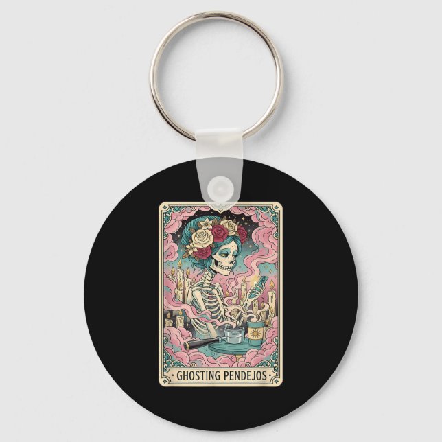 Llavero Ghosting Pendejos Funny Día De Los Muertos Tarot C (Anverso)