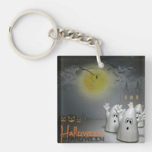 Llavero Ghostly Halloween Acrylic Keychain