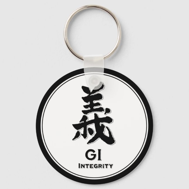 Llavero Gi Integridad Honestidad bushido virtud samurai ka (Anverso)