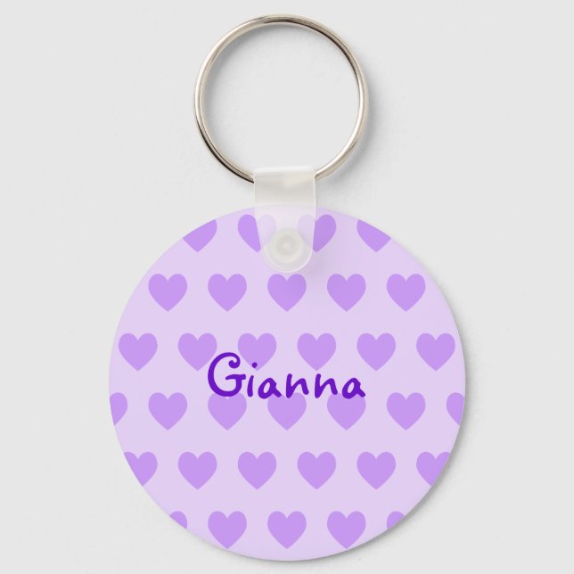 Llavero Gianna en morado (Anverso)