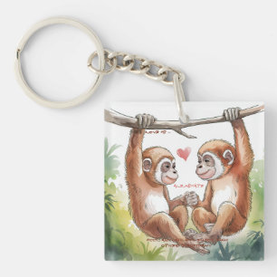 Llavero Gibbon Valentines