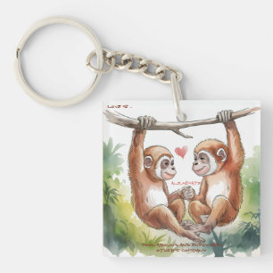 Llavero Gibbon Valentines