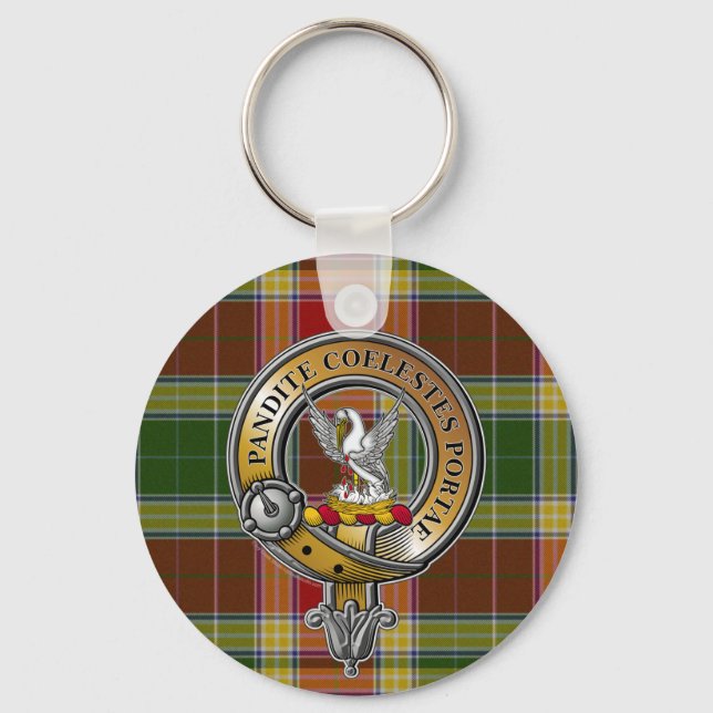 Llavero Gibbs Gibsone Tartan & Badge (Anverso)