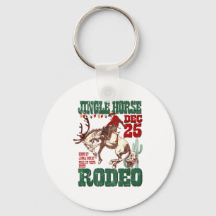 Llavero Giddy Up Jingle Caballo Santa Vaquero Navidad Occi