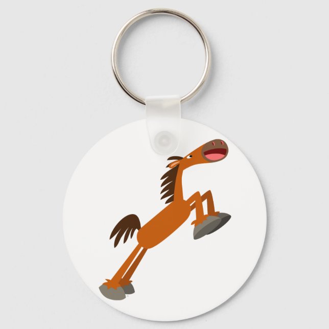 Llavero ¡Giddyup, Horsey! Keychain de caballos personaliza (Anverso)