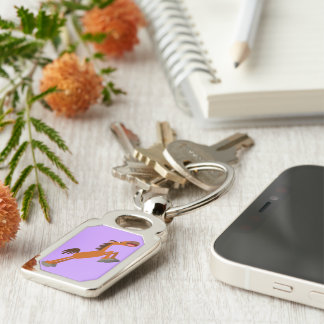 Llavero ¡Giddyup, Horsey! Keychain Metalizado del caballo