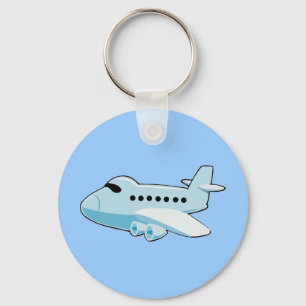 Llavero gif_airplane_002 Personalizado BLUE