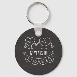 Llavero Gift Chalk Hearts, un regalo de 17 años