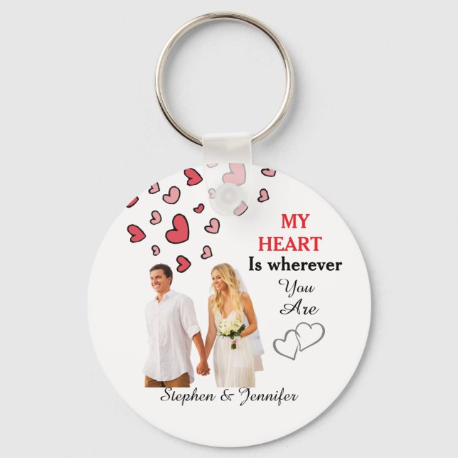 Llavero Gift For Couples Wedding personalized photo (Anverso)