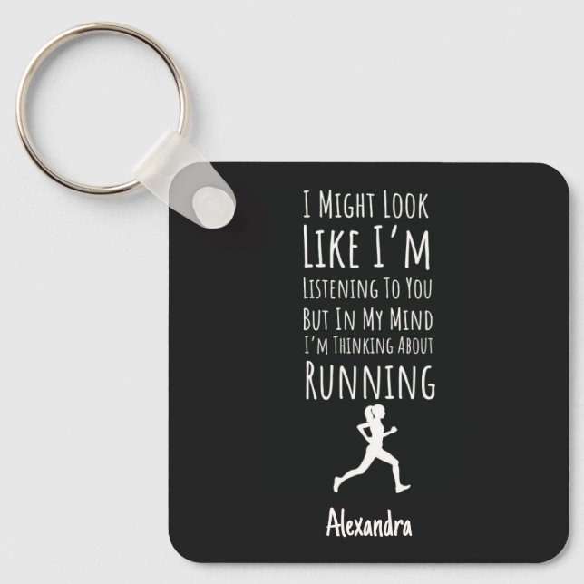 Llavero Gift Ideas For Female Runners Funny Personalized (Anverso)