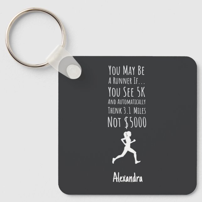Llavero Gifts For Ultra Marathon Runner Personalized Funny (Anverso)