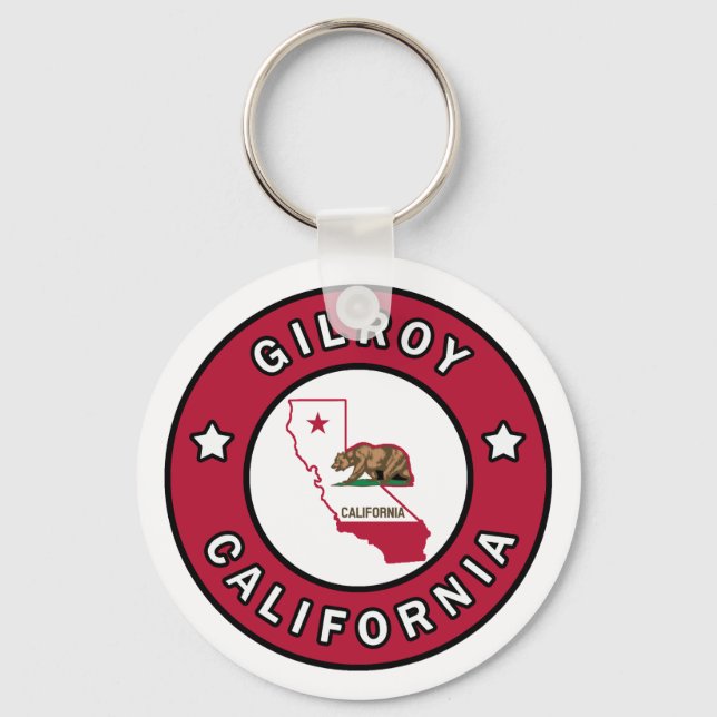 Llavero Gilroy California (Anverso)