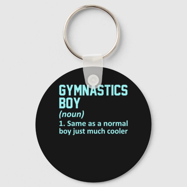 Llavero Gimnasia Boy Definition Gymnast Gymnastic Lover (Anverso)