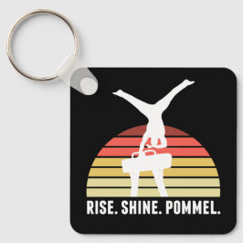 Llavero Gimnasia divertida para hombres come el caballo de