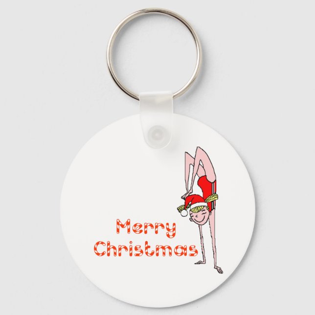 Llavero Gimnasia Feliz Navidad (Anverso)