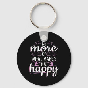 Llavero Gimnasia Femenil - Frase Motivacional Feliz