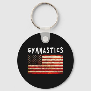 Llavero Gimnasia Grunge Americana Bandera USA